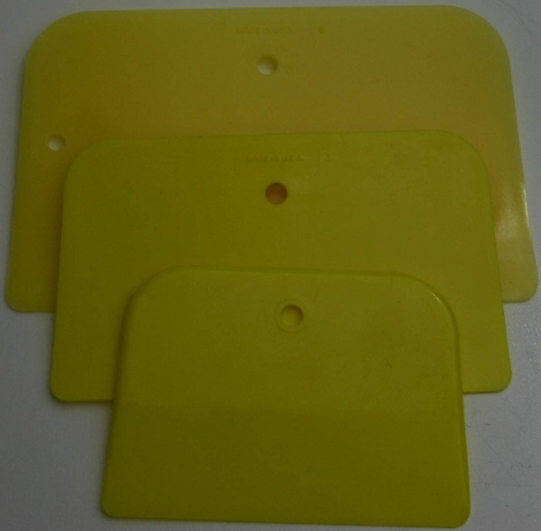 E-D-Spachtelklingen Kunststoff "Large" gelb